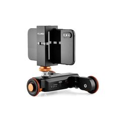 Ruota della fotocamera Yelangu L4X Dolly + PC141 Clamp per telefono con telecomando, carico: 3 kg
