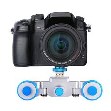 Ruote di fotocamera Yelangu L3 Auto per scorrimento per binari elettrici automatici, carico: 6 kg (blu)