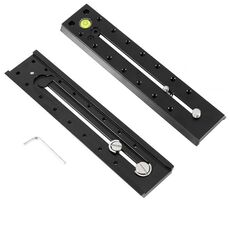 BEXIN B220-50 Lunghezza 220 mm Lega in alluminio Piatto di rilascio rapido esteso per Manfrotto / Sachtler (nero)