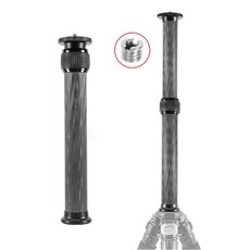 Bexin P292C 236mm-396mm Trippiede Extension Pole Fibra Centro Centro Centro Tripode Extender (nero)