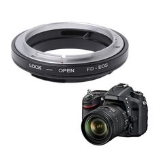 Anello di innesto per obiettivo FD-EOS per obiettivo Canon FD su obiettivo EOS EF (nero)