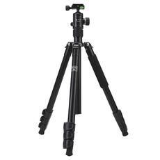 Fotopro F5 Monopiede per treppiede a sblocco rapido a 4 sezioni con testa a sfera (nero)