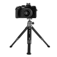 Fotopro SY-390+P-1hx Mini treppiede in lega di alluminio, carico: 2 kg (nero)