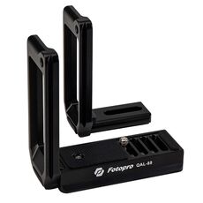 Fotopro QAL-88 2 in 1 Vertical Shoot 1/4 pollici Supporto per staffa a piastra a L a sgancio rapido (nero)