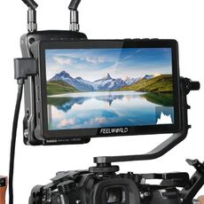 FEELWORLD F5 Pro V4 6 pollici Touch Screen DSLR Camera Monitor da campo 3D LUT 4K HDMI Ingresso Uscita Braccio inclinabile
