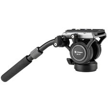 Fotopro MH-6S Lega di alluminio Heavy Duty Video Camera Treppiede Azione Fluid Drag Testa con piastra scorrevole (Nero)