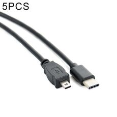 5 PCS 30 cm Type-C / USB-C a mini 8 pin OTG Cavo dati del telefono per Nikon (nero)