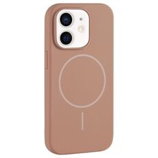 Per iPhone 11 Custodia per telefono in silicone liquido MagSafe con foro grande per fotocamera e copertura totale (oro)