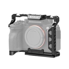 PULUZ Metal Camera Cage Stabilizzatore Rig per Sony A7 IV / ILCE-7M4 / A7M4 / A7M3 / A7R3 / A7R III (Nero)