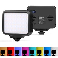 PULUZ Pocket 2500-9900K+RGB Full Colour Beauty Fill Light Luce a LED per fotografia portatile su fotocamera