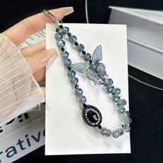 Catena per telefono retrò Heavy Industry Diamond-Rcrusted Sparkle (blu)