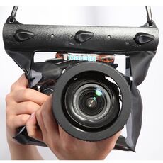 Tteoobl 20m Subacquea Custodia per Fotocamera Subacquea Custodia per Fotocamera Impermeabile Dry Bag, Taglia: M(Nero)
