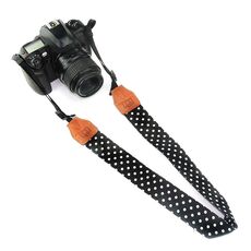 Tracolla a tracolla multicolore SLR Tracolla per fotocamera retrò (nera)