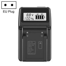 F550/F750/F970 Caricabatteria per fotocamera LCD con caricatore singolo, spina UE