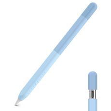 Per Apple Pencil USB-C AhaStyle PT102-3 Custodia in silicone con pennino sfumato (blu)