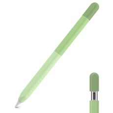 Per Apple Pencil USB-C AhaStyle PT102-3 Custodia in silicone con pennino sfumato (verde)