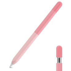 Per Apple Pencil USB-C AhaStyle PT102-3 Custodia in silicone con pennino sfumato (rosa)
