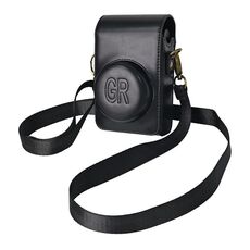 Custodia in pelle PU per fotocamera full body con cinturino per Ricoh GR / GRII / GRIII, Casio ZR1200 / ZR1500/ ZR2000/ ZR3500, ZR3600 / ZR3700 / ZR5500 (nero)