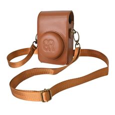 Custodia in pelle PU per fotocamera full body con cinturino per Ricoh GR / GRII / GRIII, Casio ZR1200 / ZR1500/ ZR2000/ ZR3500, ZR3600 / ZR3700 / ZR5500 (marrone)