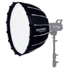 FEELWORLD FSP60 Diffusore parabolico Softbox a sgancio rapido da 60 cm con attacco Bowens (nero)