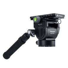 Fotopro MH-6A Pro Lega di alluminio Heavy Duty Videocamera Treppiede Azione Fluid Drag Testa con piastra scorrevole (Nero)