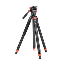 Fotopro AK66 Treppiede a testa fluida per impieghi gravosi Treppiede a bloccaggio rapido automatico