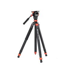 Fotopro AK68 Treppiede a testa fluida per impieghi gravosi Treppiede a bloccaggio rapido automatico