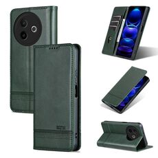 Per vivo Y300i 5G / Y39 5G Global AZNS Custodia per telefono in pelle di vitello magnetica (verde scuro)