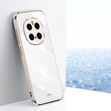 Per Honor Magic7 Pro XINLI Custodia per telefono in TPU elettroplaccato 6D con bordo dritto (bianco)