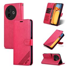 Per vivo Y300i 5G / Y39 5G Global AZNS Custodia in pelle con texture in pelle di pecora (rossa)