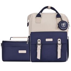 Zaino fotografico Cwatcun D87 con abbinamento colori Borsa fotografica di grande capacità, dimensioni: 40,5 x 35 x 20 cm grande (blu)