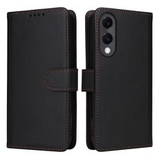 Per Samsung Galaxy S25 Edge 5G BETOPNICE BN-005 2 in 1 Custodia staccabile in vera pelle (nero)