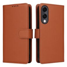 Per Samsung Galaxy S25 Edge 5G BETOPNICE BN-005 2 in 1 Custodia staccabile in vera pelle (marrone)