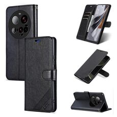 Per Xiaomi 15 Ultra AZNS Custodia in pelle con texture in pelle di pecora (nera)