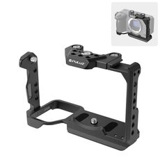 Per Sony ILME-FX30 / FX3 PULUZ Metal Camera Cage Stabilizer Rig con cursore NOTA (nero)