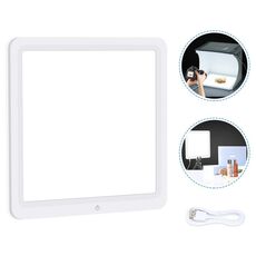 PULUZ Tappetino luminoso LED senza ombre per box fotografico da 30 cm (bianco)