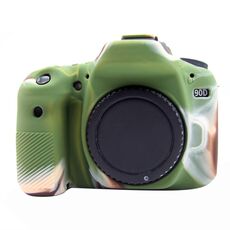 PULUZ Custodia protettiva in silicone morbido per Canon EOS 90D (mimetica)