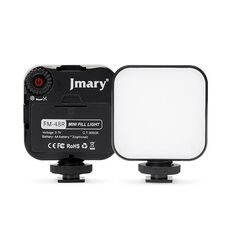 JMARY FM-48R Luce di riempimento a LED per fotografia dimmerabile Mini luce di riempimento per telefono con fotocamera portatile