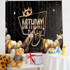 Layout di compleanno Panno da appendere Panno da parete per foto per bambini, dimensioni: 150x200 cm Velluto(37)