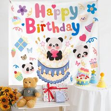Layout di compleanno Panno da appendere Panno da parete per foto per bambini, dimensioni: 150x230 cm Velluto(5)