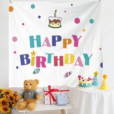Layout di compleanno Panno da appendere Panno da parete per foto per bambini, dimensioni: 150x230 cm Velluto(20)