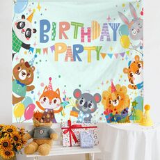 Layout di compleanno Panno da appendere Panno da parete per foto per bambini, dimensioni: 180x200 cm Velluto(2)