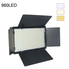 E800 Temperatura a 3 colori 40W 3200K-5600K Luci a schermo piatto a LED Luce di riempimento trasmissione in diretta, spina europea