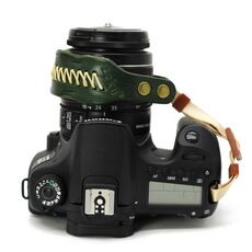 Cinturino da polso anti-caduta per fotocamera Zeku in pelle retrò SLR senza fotocamera (verde)