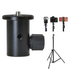 BEXIN LSC05 Testa di conversione del supporto per luce per fotocamera Attacco da 1/4 di pollice per portaombrelli
