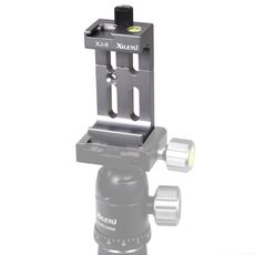XILETU XJ-8 Clip per telefono cellulare con treppiede per fotocamera in lega di alluminio (titanio)
