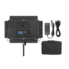 Pixel P45pro Luce di riempimento a doppia temperatura di colore ad alta luminosità 120 W Normal Bright Studio Camera Luce soffusa (Un set con adattatore per spina UK)