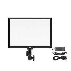 Pixel P50 Luce di riempimento schermo piatto a doppia temperatura colore 45 W Luce di riempimento morbida per riprese all'aperto per fotografie dritte (lampada + adattatore per presa UK)