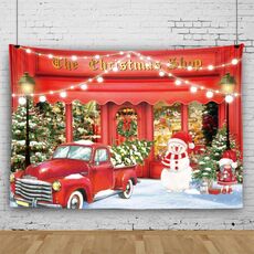150 x 150 cm Pelle di pesca Natale Fotografia Sfondo Panno Decorazione della stanza delle feste, Stile: 3