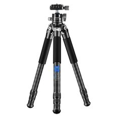 BEXIN RC254 + LH-28 Treppiede pieghevole portatile in fibra di carbonio Fotocamera reflex Staffa per fotografia con giunto cardanico a bassa gravità